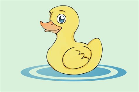 simple drawing duck