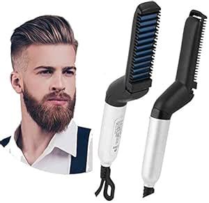 Buy CHESHTA Electric Anti-Scald Modeling Men's Quick Beard Straightener ...