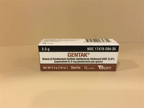 Gentamicin Sulfate Opthalmic Ointment - Ferguson and Associates Equine Hospital - gentamicin sulfate cream