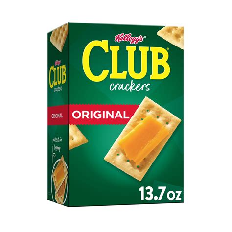Kellogg's Club Crackers, Original, Lunch box Snacks, 13.7oz - Walmart ...