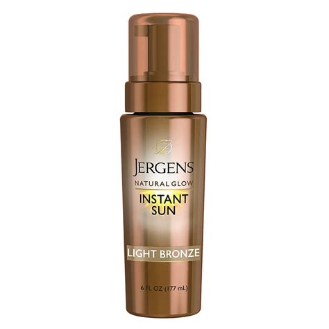 Buy Jergens Natural Glow Instant Sun Body Mousse, Self Tanner for Light ...