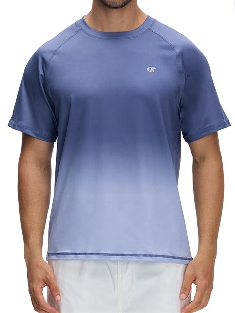 Satankud Men's Swim Shirts Rash Guard UPF 50+ UV Sun Protection T-Shirt ...