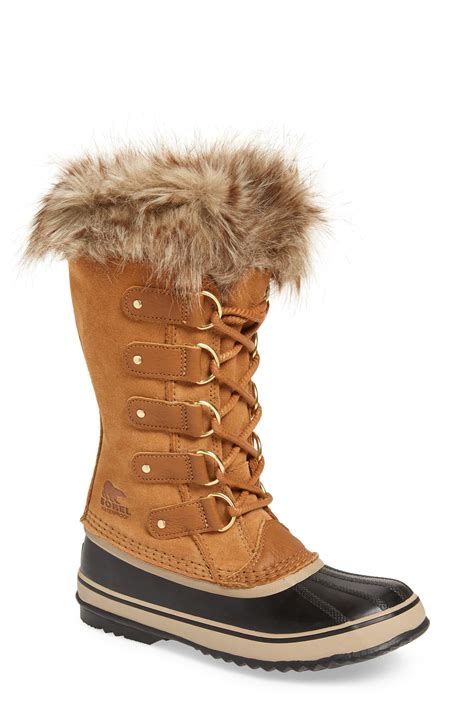 SOREL Joan of Arctic Faux Fur Waterproof Snow Boot (Women) | Nordstrom ...
