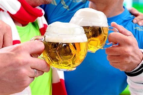 Buy Oberglas Football Beer Mug Lead Free 330ml Transparent Set of 4 ...