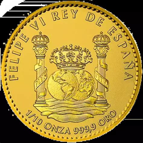 2025 1/10th oz Gold Spanish Eagle Doubloon Reverse Proof - Olevian Numismatic Rarities