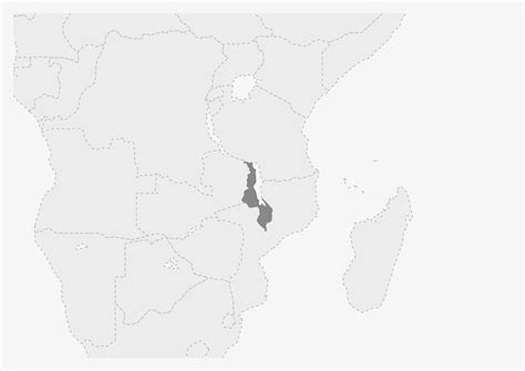 malawi on a africa map