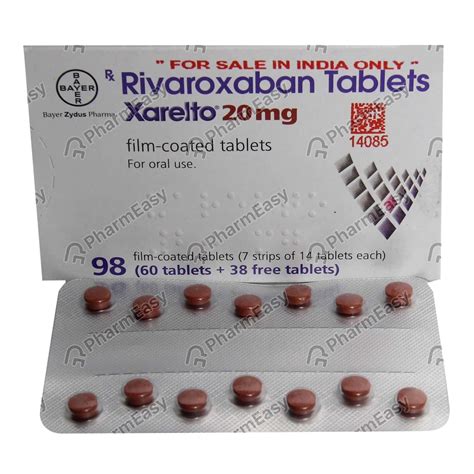 Xarelto 20 MG Tablet (28): Uses, Side Effects, Price & Dosage | PharmEasy
