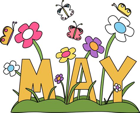 Month of may Flowers Clip Art - Month of may Flowers Image