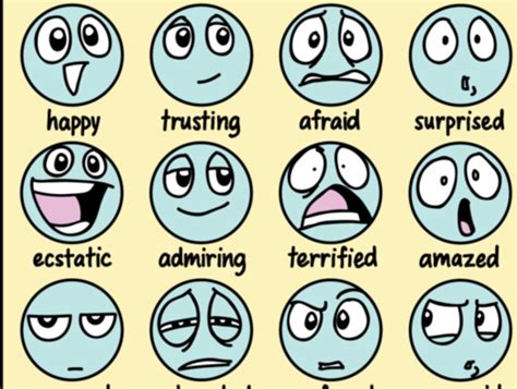 一张图学习各种表情的英文表达！