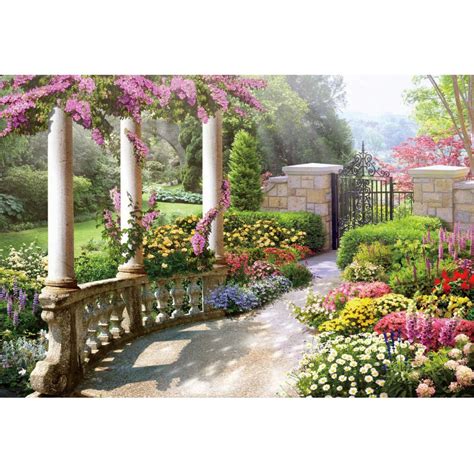 Buy DORCEV12x8ft Spring Beautiful Garden Photography Backdrop Vintage ...