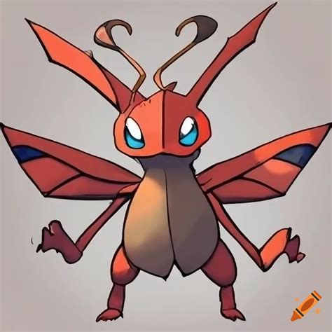 Image of a dragon bug pokémon on Craiyon