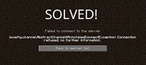 Image result for Connection Refused Error Minecraft
