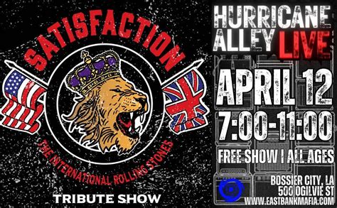 Satisfaction A Tribute To The Rolling Stones @ Hurricane Alley LIVE ...