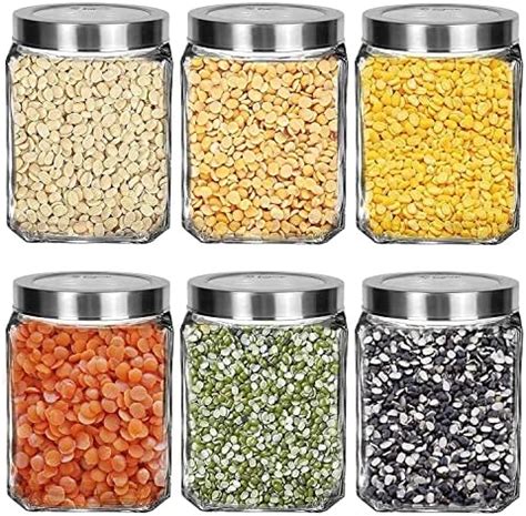 Buy Treo Glass By Milton Radius Storage Jar, Set Of 6, 310 Ml Each ...