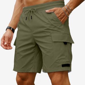 TYRELL Solid Men Green Cargo Shorts - Buy TYRELL Solid Men Green Cargo ...