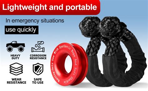 Synthetic Soft Shackle And Winch Recovery Ring Kit 1 2 | Desertcart INDIA