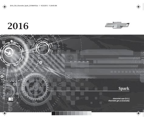 CHEVROLET SPARK 2016 USER MANUAL Pdf Download | ManualsLib