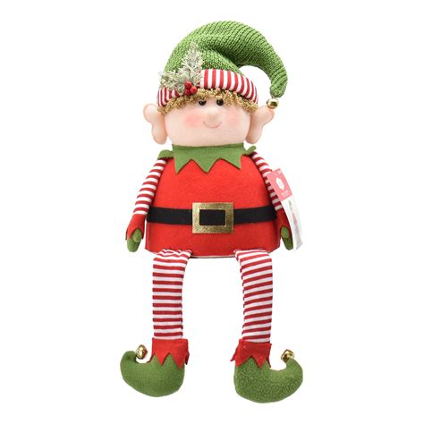 Buy Holiday Time Green and Red Elf Tree Topper, 24.4 Online at Lowest ...