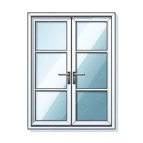 Premium Vector | White color Window cartoon vector white background isolat