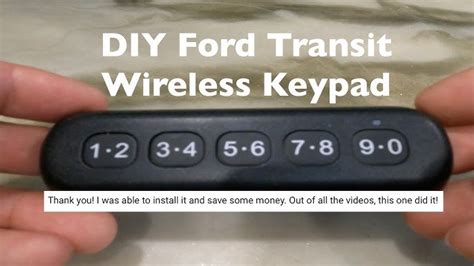 Image result for Ford Transit Keypad Installation