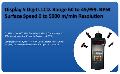 Metravi DT-2235 Contact Type Digital Tachometer : Amazon.in: Industrial ...