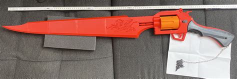 3D Printable Squall Gunblade - Final Fantasy XIII by Tom Suggitt