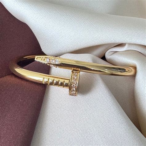 TFC Size 2.2 Royal Stone Ends Gold Plated Bracelet Bangle