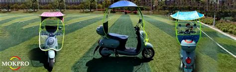 MOKPRO Nylon, Polyester, PVC Folding Motorcycle Canopy Motor Bicycle ...
