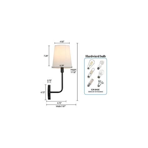 LEECOORA 2 Pack Fabric Industrial Wall Sconce | Ubuy India