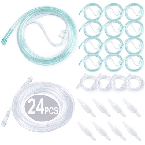Buy 24 Packs Nasal Cannula Tubing for Adult,Super Soft & Kink-Resistant ...