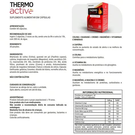 Termogênico Thermo Active 250g Sabor Frutas Cítricas Maxinutri | SHEIN ...