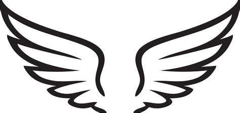 Angel wings clip art 66629805 Vector Art at Vecteezy