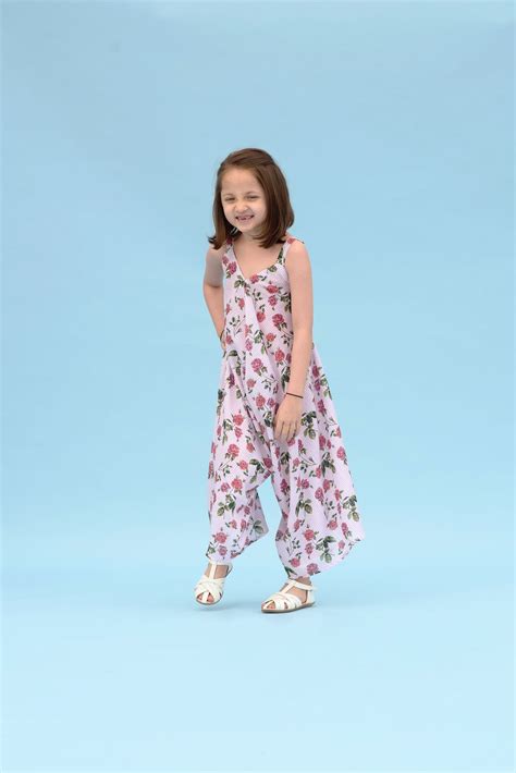 Soft Pink Berry Striped Palazzo Jumpsuit Kids – Pasha India