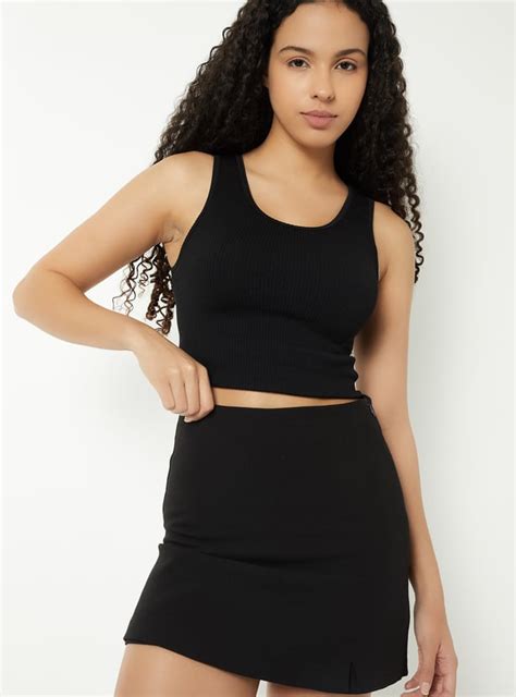 Buy Women Ribbed Sports Tank Top Online at just Rs. 399.0 ...