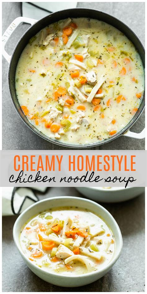 Creamy Homestyle Chicken Noodle Soup - Cooking for Keeps