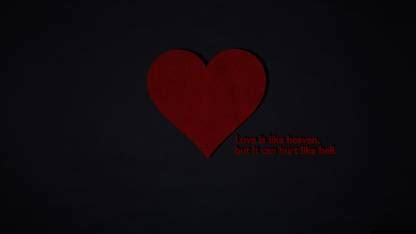 red heart black bg Sticker Poster|Quotes poster|Beautifull,funny ...