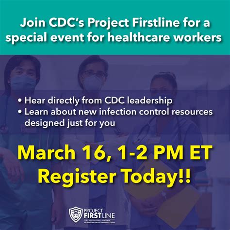 Join CDC's Project Firstline for a special event for healthcare workers!