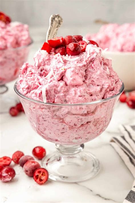 Cranberry Fluff Salad - Easy Thanksgiving Recipe! - Julie's Eats & Treats