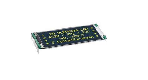 EA OLEDM204-LGA Display Visions | Display Visions 2.0in Yellow OLED ...