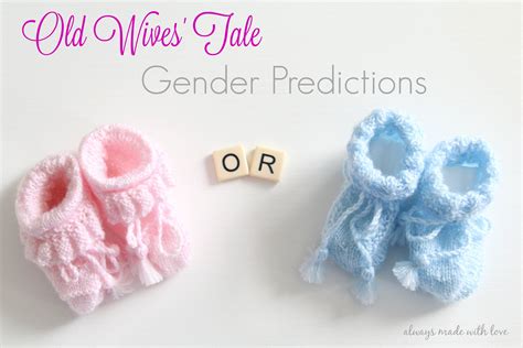 Pink or Blue? Old Wives' Tale Gender Predictions - Always Made With Love