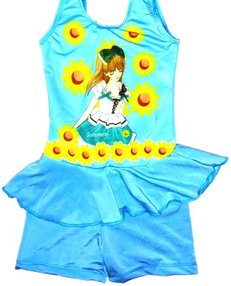 Buy Velour Shoppe Kids Girls Swim Suit Summer Cartoon Print (Swimming ...