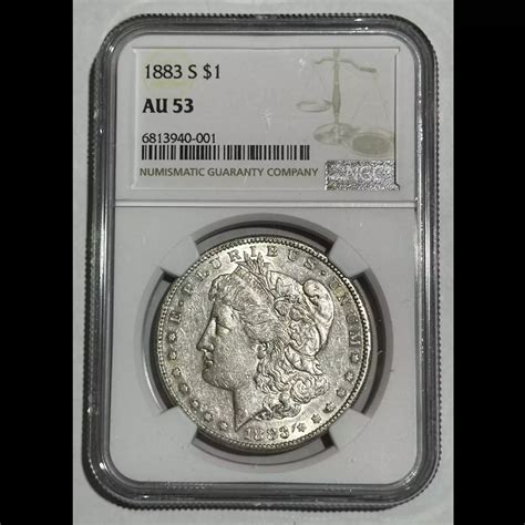 1883-S Morgan Silver Dollar NGC AU-53 - Bob Paul Rare Coins