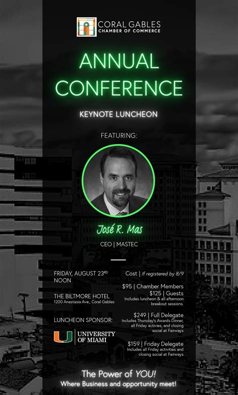 Coral Gables Chamber | Elevate your afternoon at The Power of YOU ...