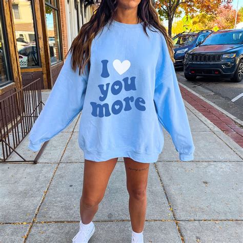 I Heart Shirt Preppy Clothes Love You More Valentines Day Sweatshirt ...