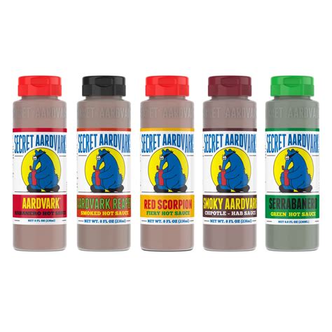 SecretAardvark Secret Aardvark Hot Sauce Variety Pack - Smokey India | Ubuy