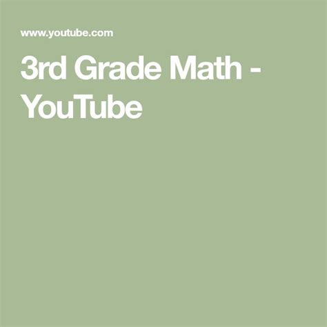 Image result for 3Th Grade Math Video Lessons