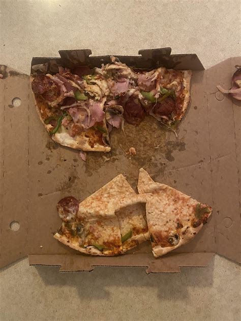 Uber eats delivery guy literally pulled my pizza out of his backpack ...