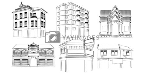 Building Drawing Cartoon 的图像结果
