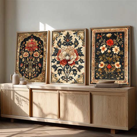 Floral Wall Art Paintings for Living Room - Wall Poster With frames ...