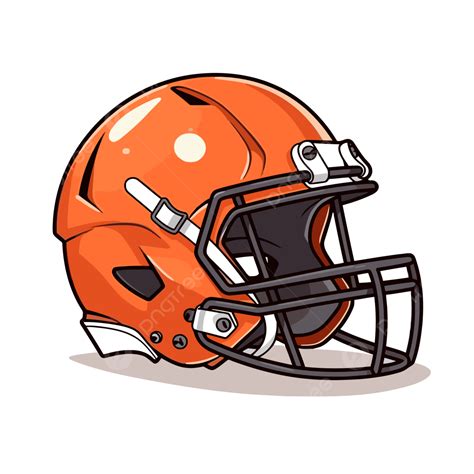 Orange Football Helmet Clipart